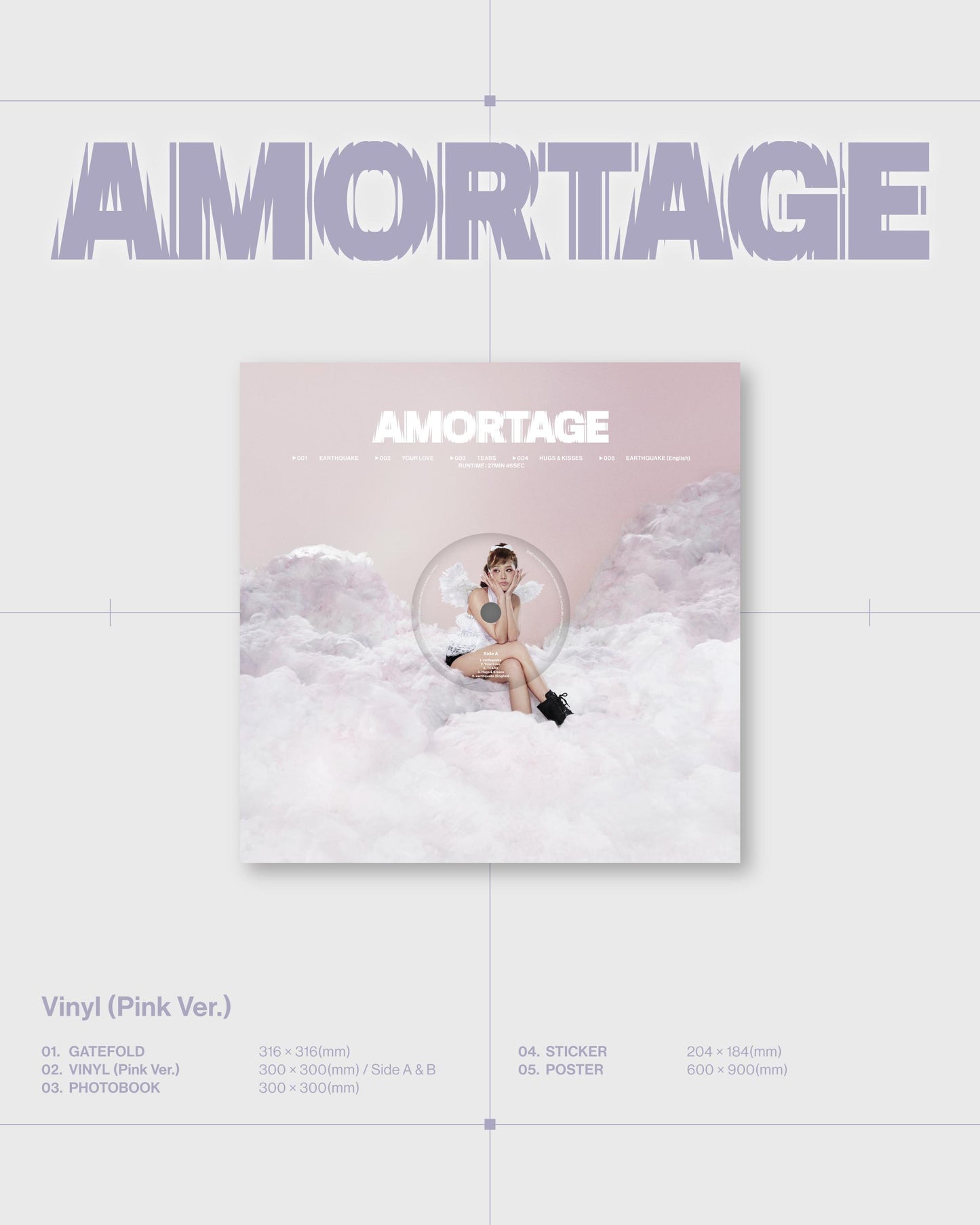 (PREVENTA) JISOO - Mini Album [AMORTAGE] Vinyl