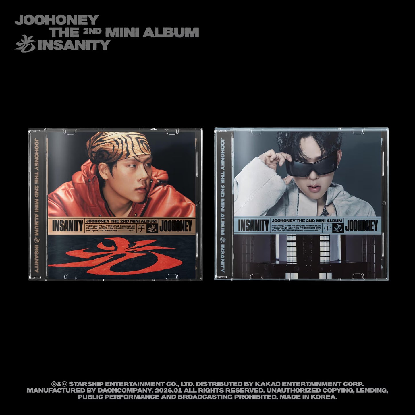 (PREVENTA) (MONSTA X) JOOHONEY - THE 2ND MINI ALBUM 光 (INSANITY)