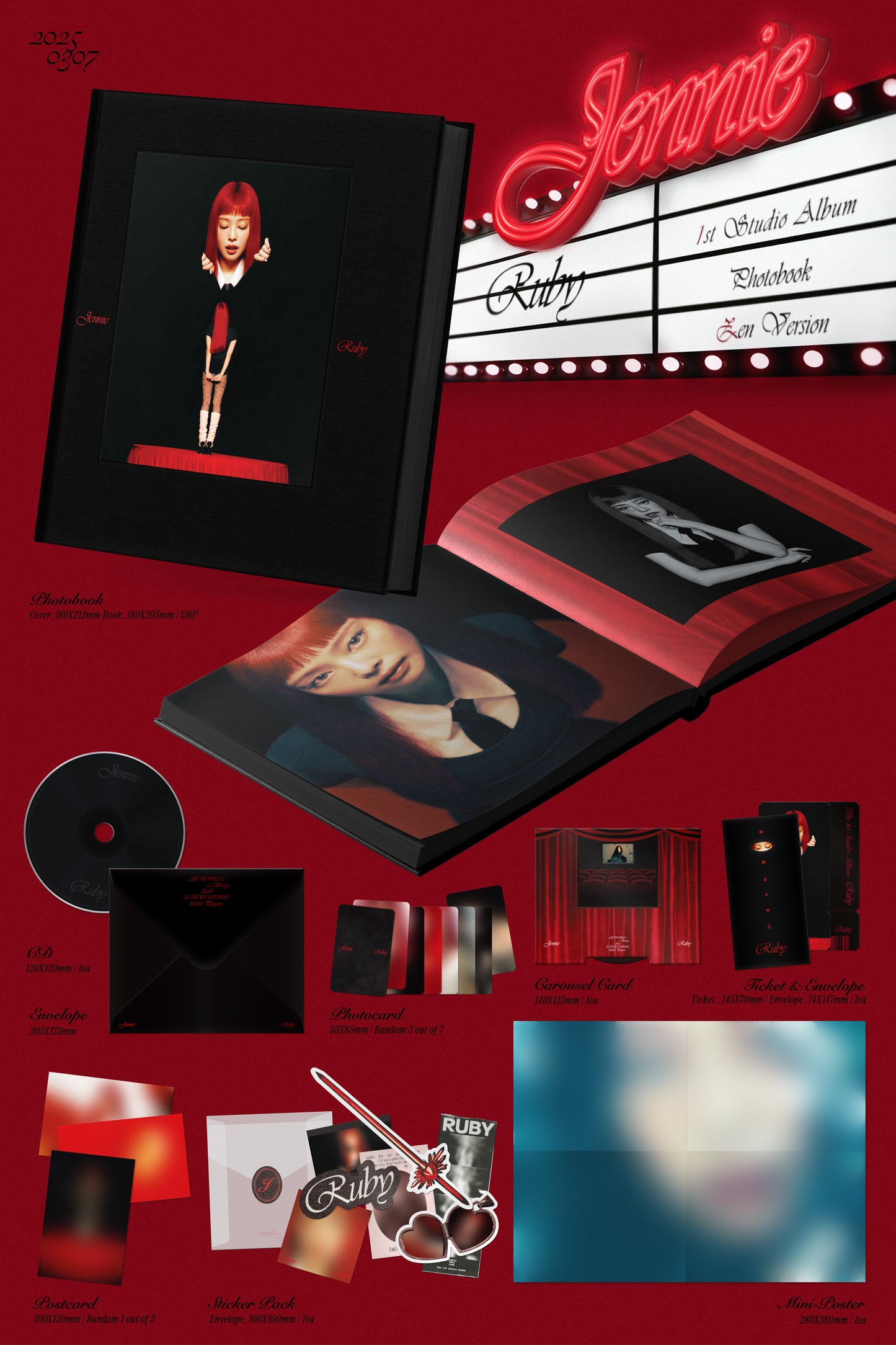 (PREVENTA) JENNIE - 1st Studio Album [RUBY] (PHOTOBOOK) + APPLEMUSIC GIFT