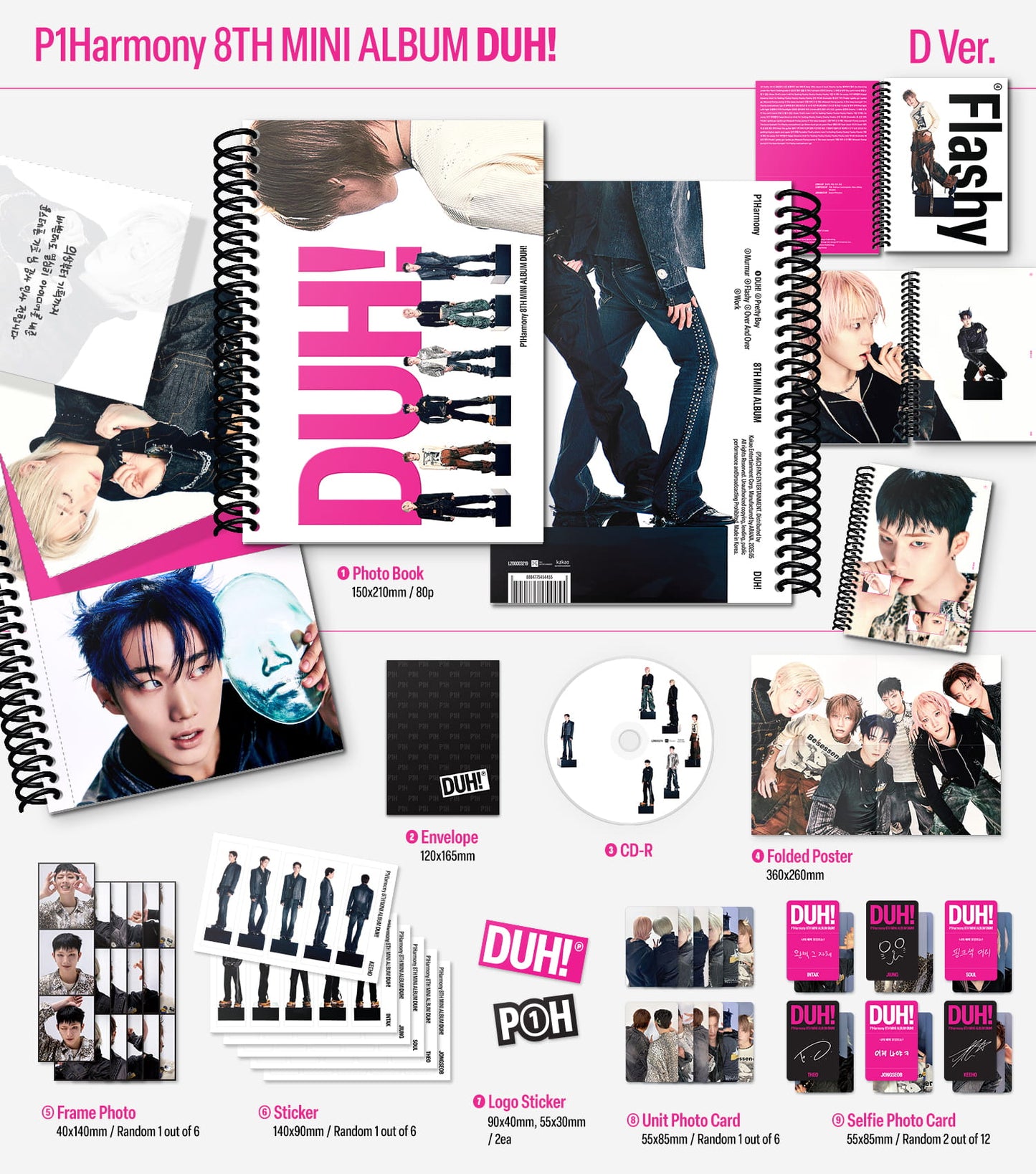 P1Harmony - 8th Mini Album [DUH!]