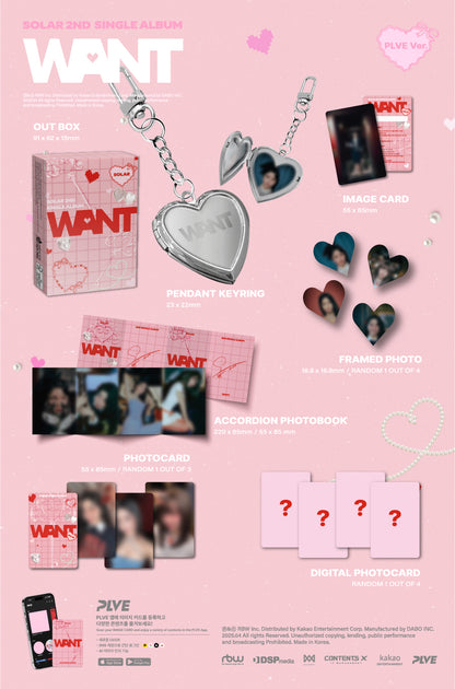 (PREVENTA) Solar (MAMAMOO) - 2nd Single Album [WANT]