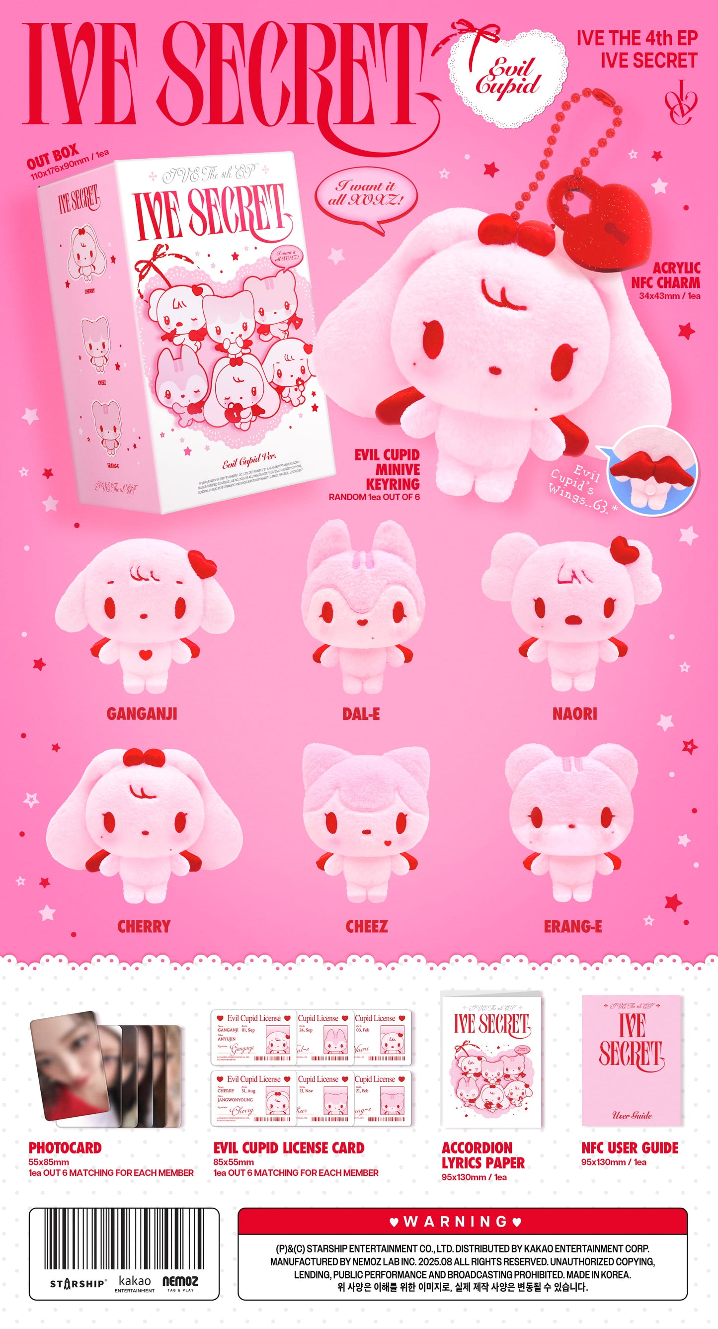(PREVENTA) IVE - THE 4th EP [IVE SECRET] (EVIL CUPID ver.) (Platform ver.) (Limited Edition)