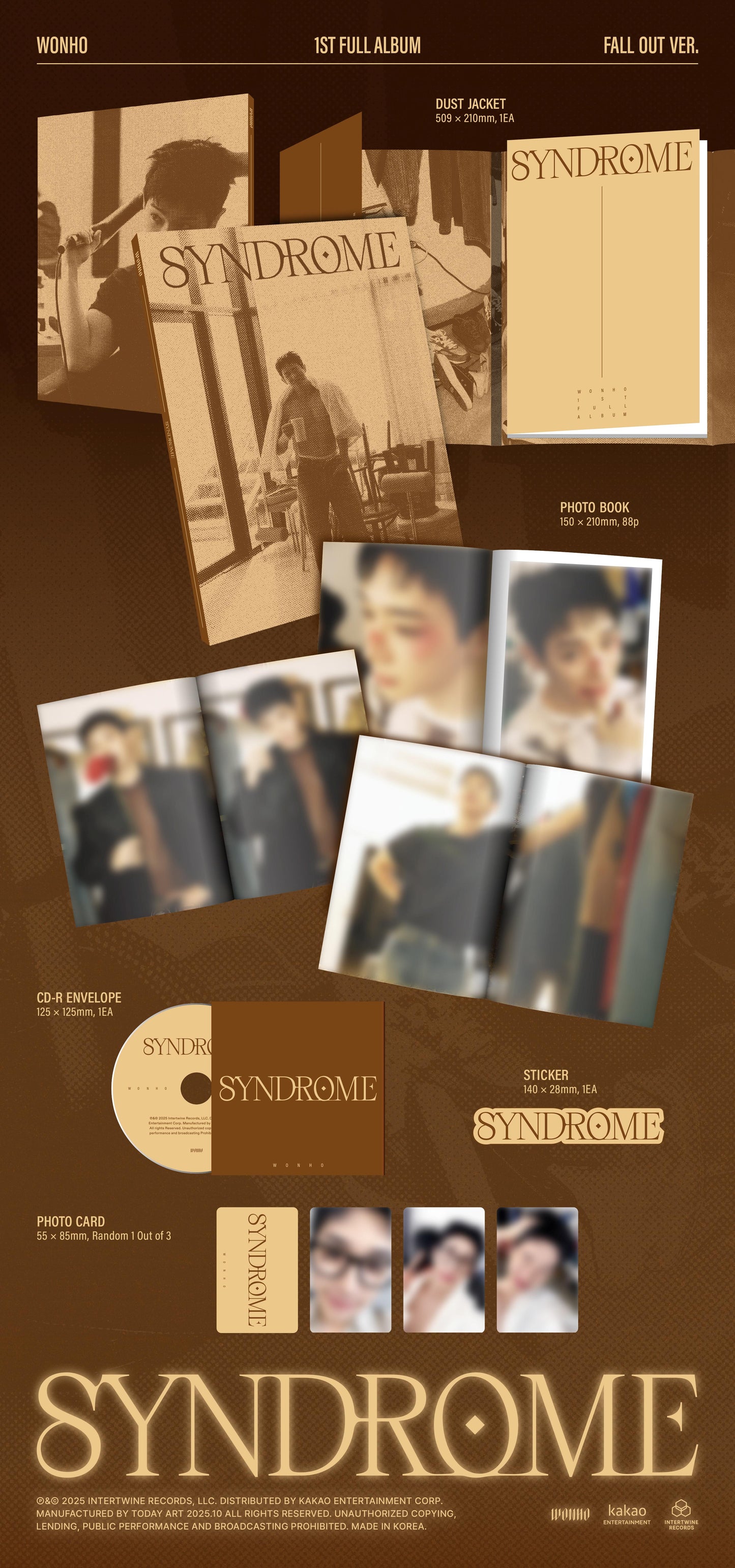 (PREVENTA) WONHO - 1st Full Album [SYNDROME]