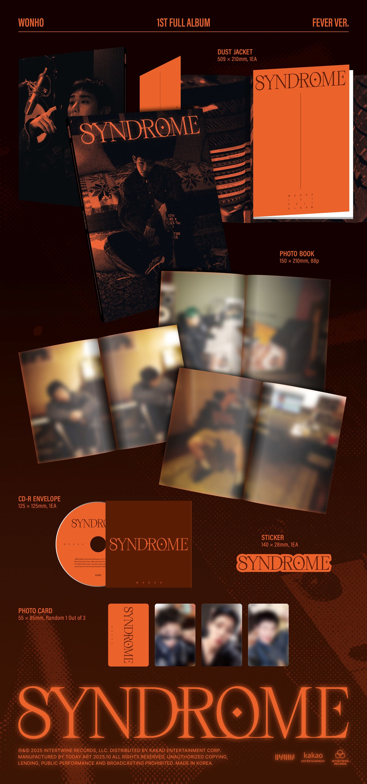(PREVENTA) WONHO - 1st Full Album [SYNDROME]
