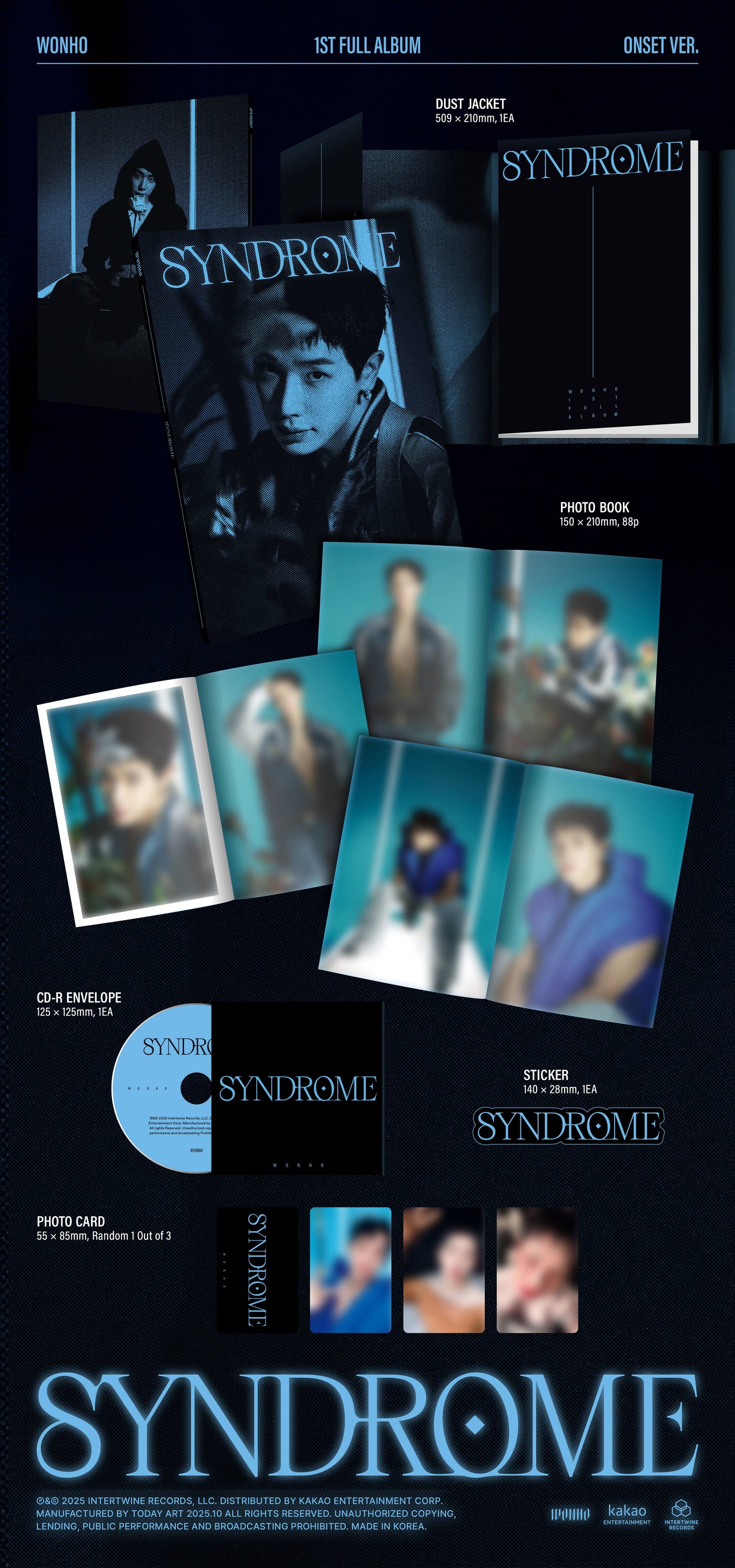 (PREVENTA) WONHO - 1st Full Album [SYNDROME]