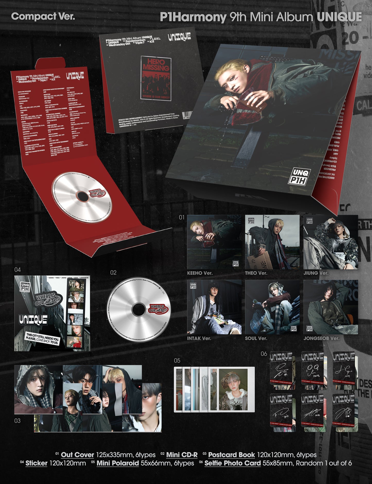 (PREVENTA) P1HARMONY - 9th Mini Album [UNIQUE]