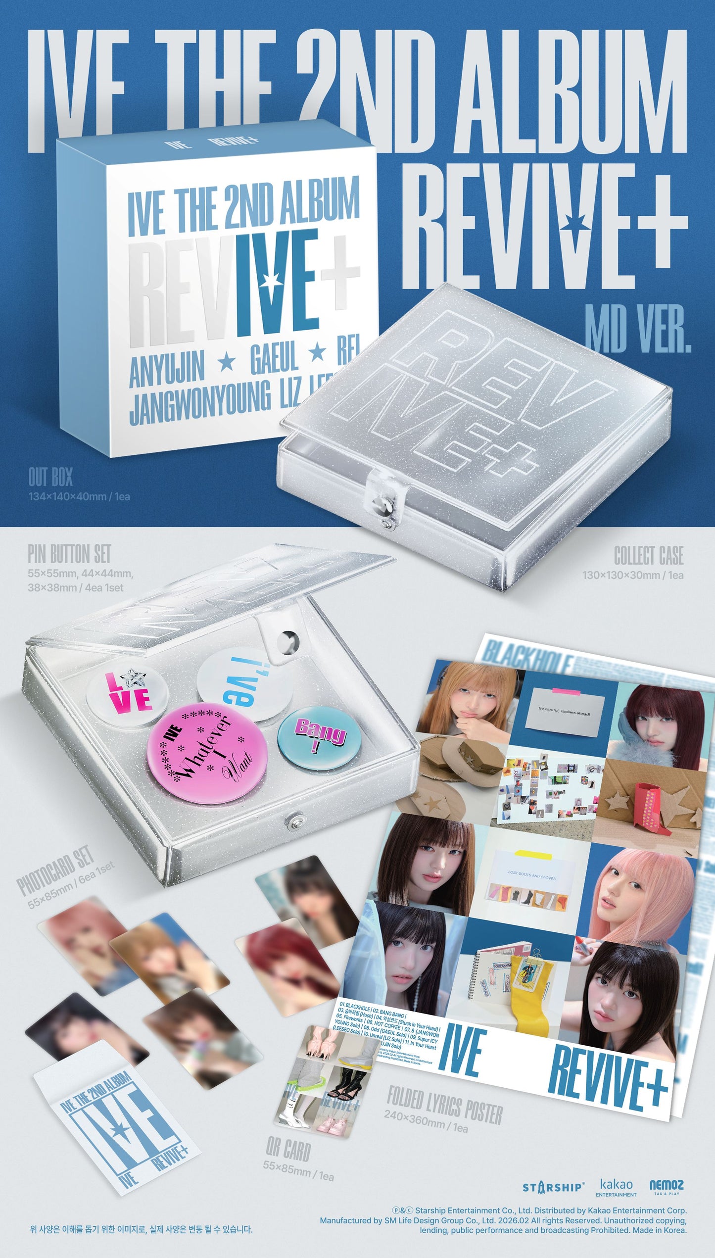 (PREVENTA) IVE - THE 2ND ALBUM [REVIVE+] (MD/MINI MINI/PETIT-IVE)