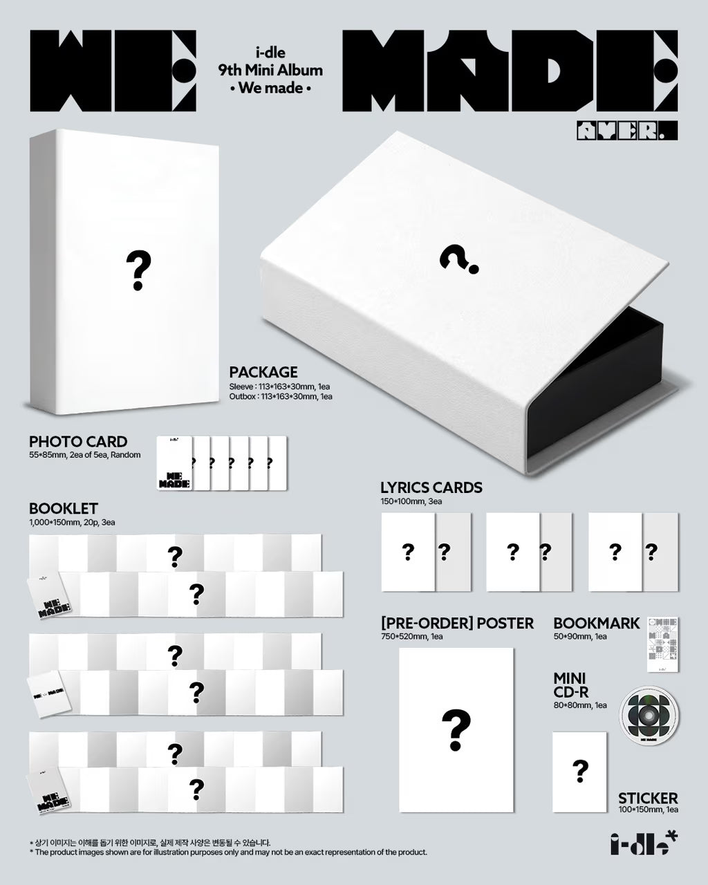 (PREVENTA) I-DLE - 9th Mini Album [We Made] + WEVERSE GIFT