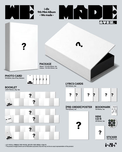 (PREVENTA) I-DLE - 9th Mini Album [We Made] + WEVERSE GIFT