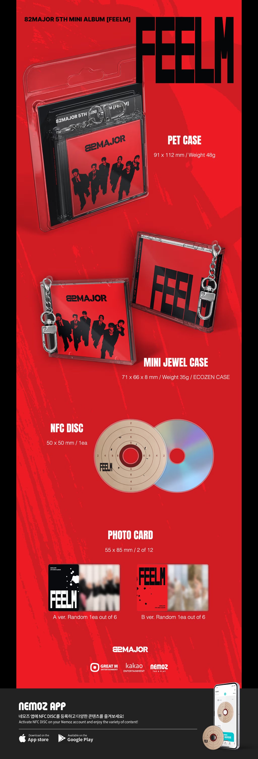 (PREVENTA) 82MAJOR - 5TH MINI ALBUM [FEELM]