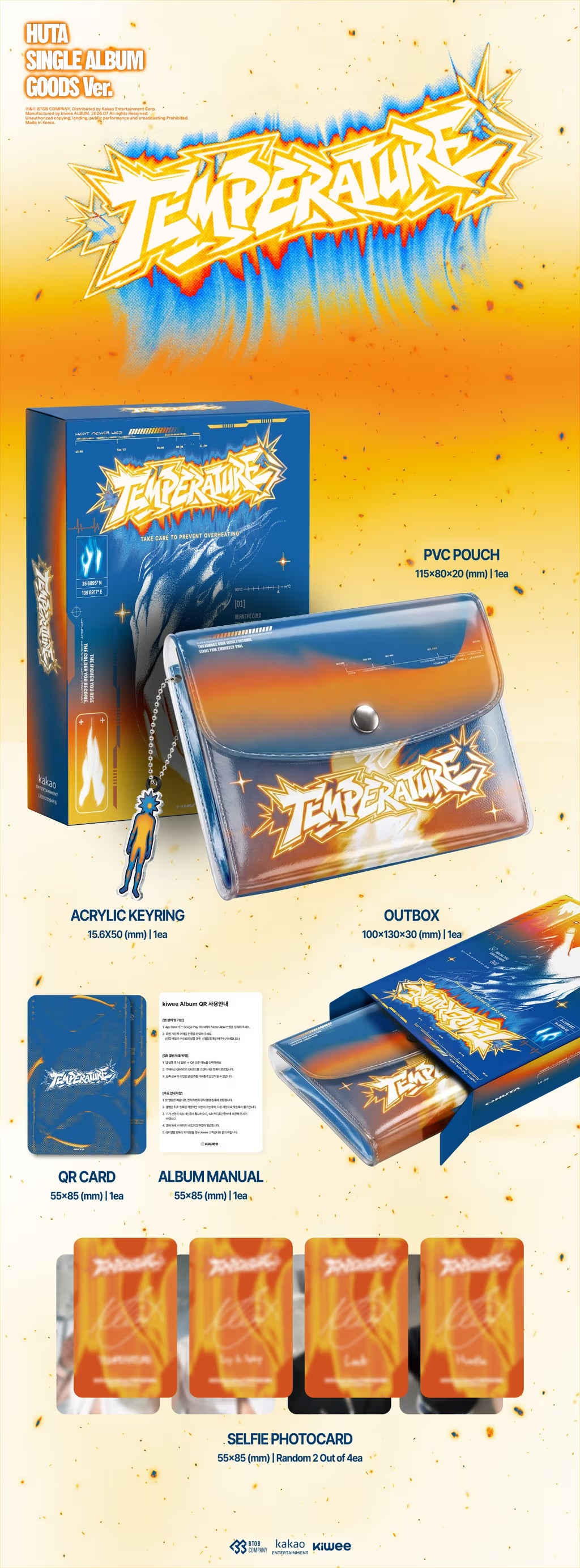 (PREVENTA) HUTA - SINGLE ALBUM [TEMPERATURE] (GOODS VER.) (KIWEE)
