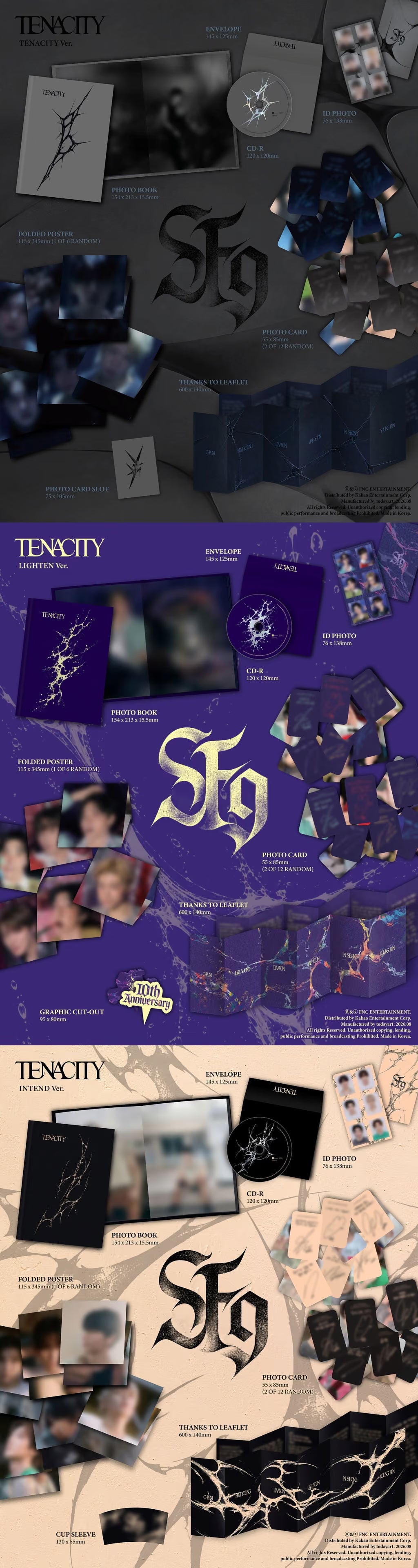 (PREVENTA) SF9 - 2nd Full Album [TENACITY]
