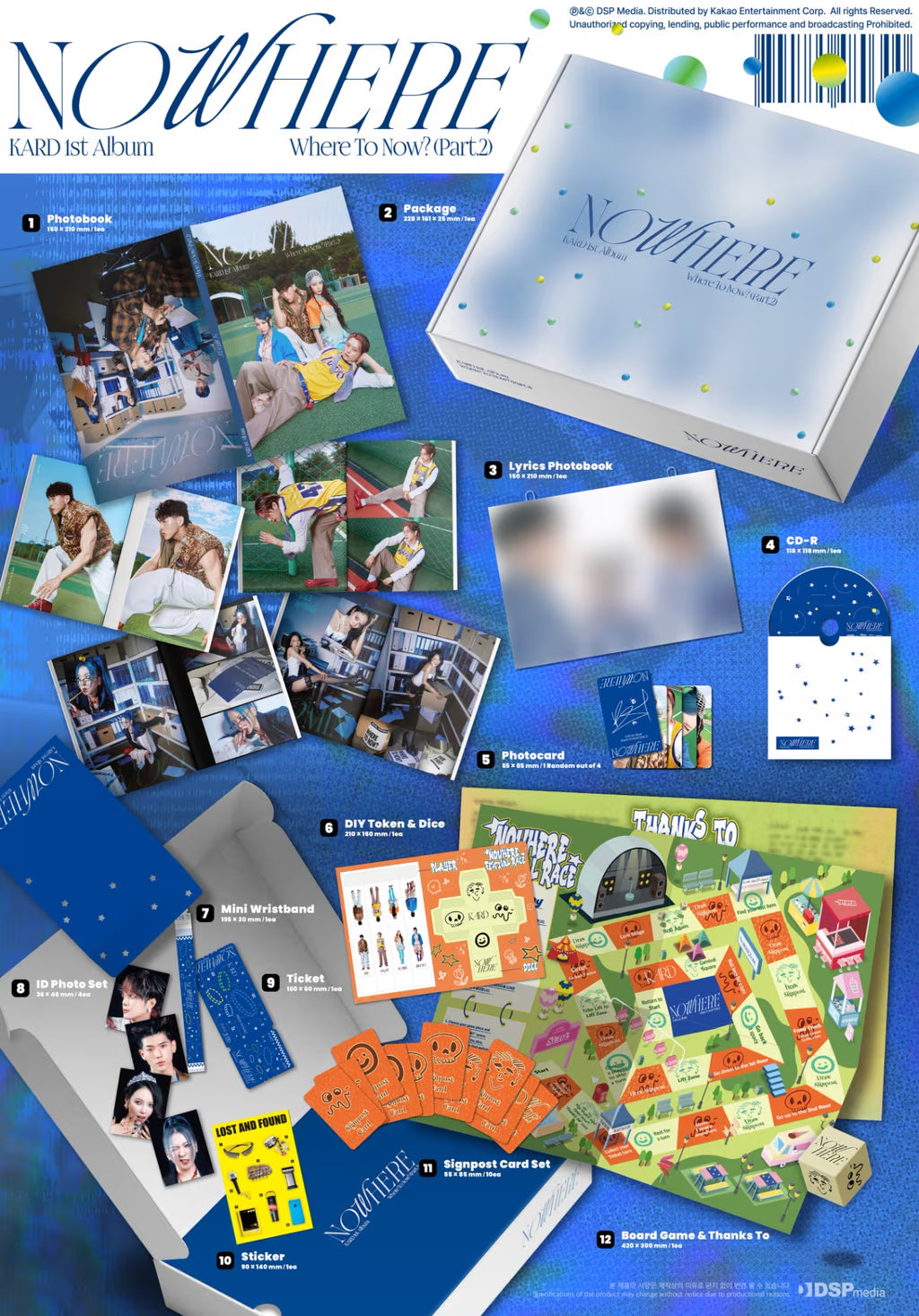 (PREVENTA) KARD - 1st Album 'Where To Now? (Part.2) : NOWHERE'