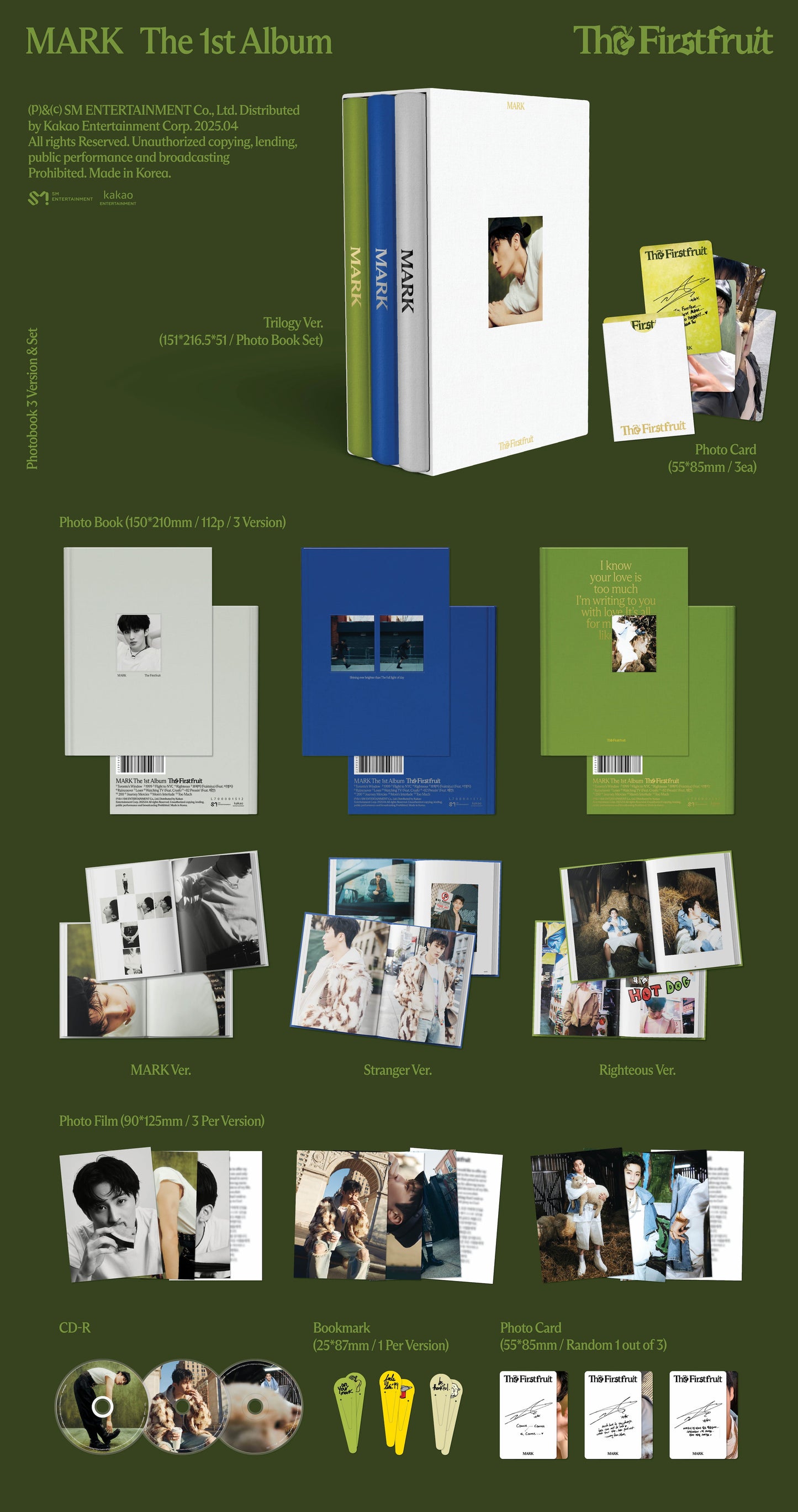 (PREVENTA) MARK - 1ST ALBUM [The Firstfruit] + MAKESTAR GIFT