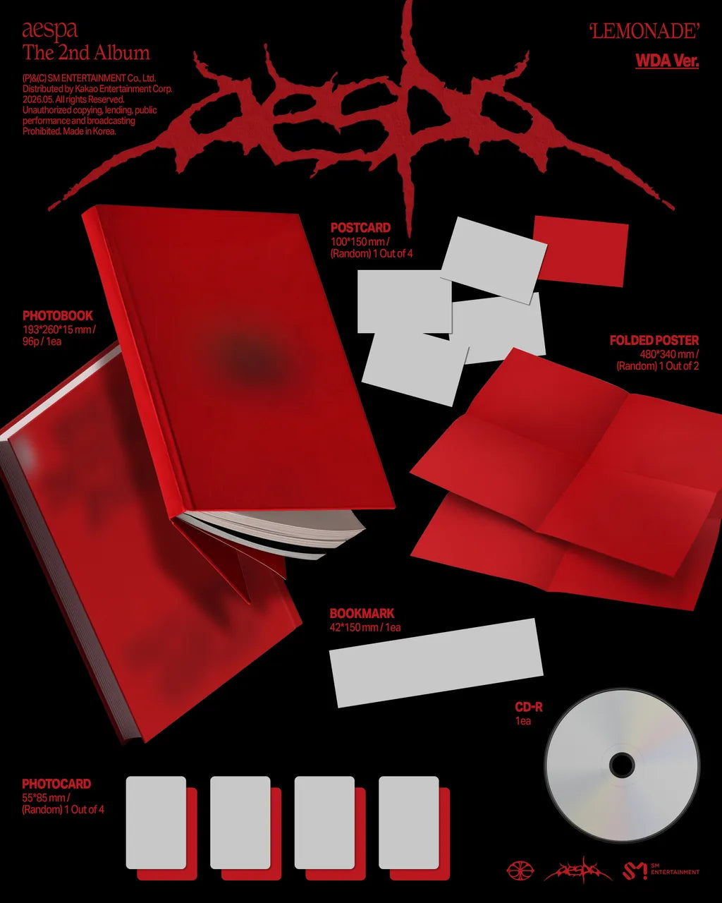 (PREVENTA) AESPA - 2nd Full Album [LEMONADE]
