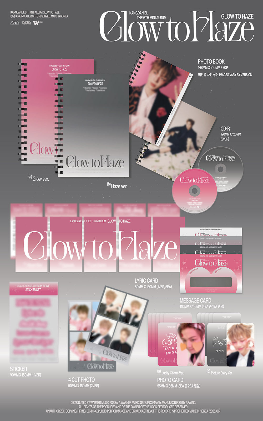 (PREVENTA) KANG DANIEL - [Glow to Haze]