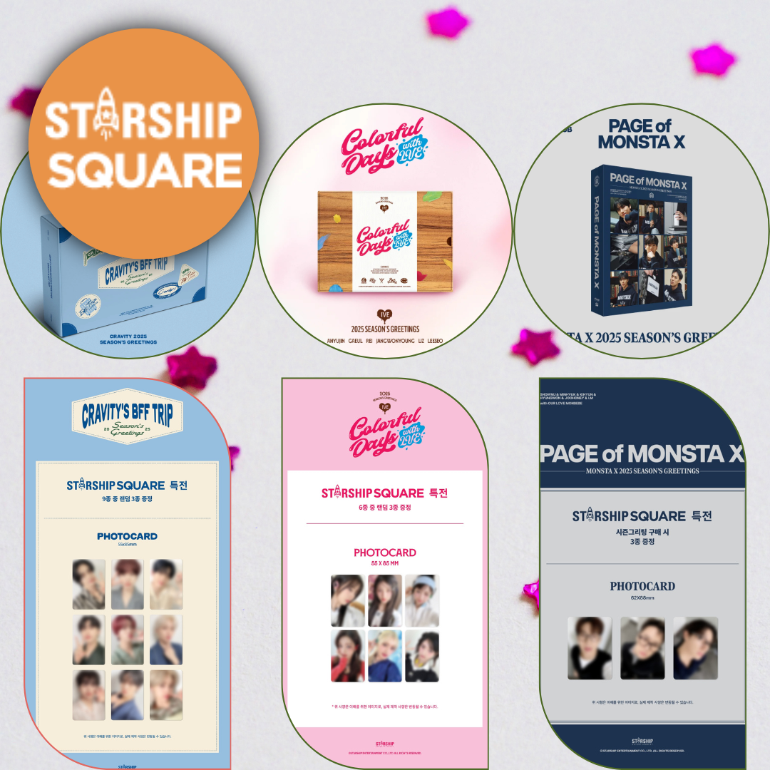 STARSHIP (MONSTA X, IVE, CRAVITY) - 2025 SEASON'S GREETINGS + STARSHIP GIFT