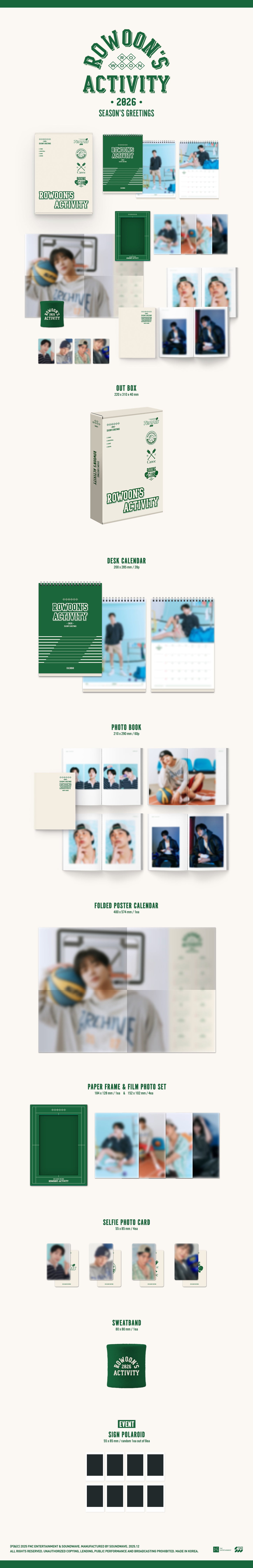 (PREVENTA) RO WOON - 2026 SEASON'S GREETINGS [RO WOON'S ACTIVITY]