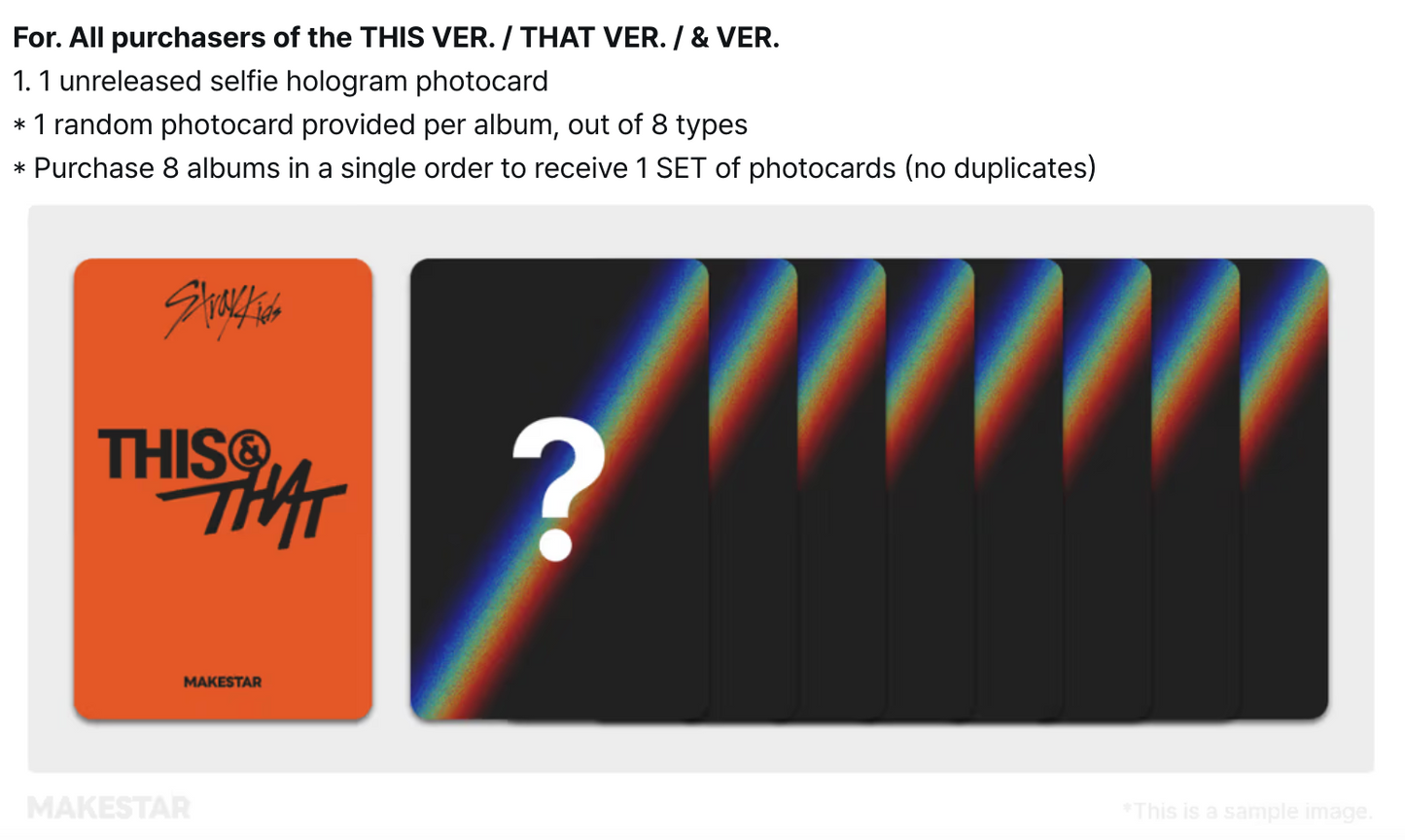 (PREVENTA) STRAY KIDS - mini album [THIS & THAT] + MAKESTAR GIFT
