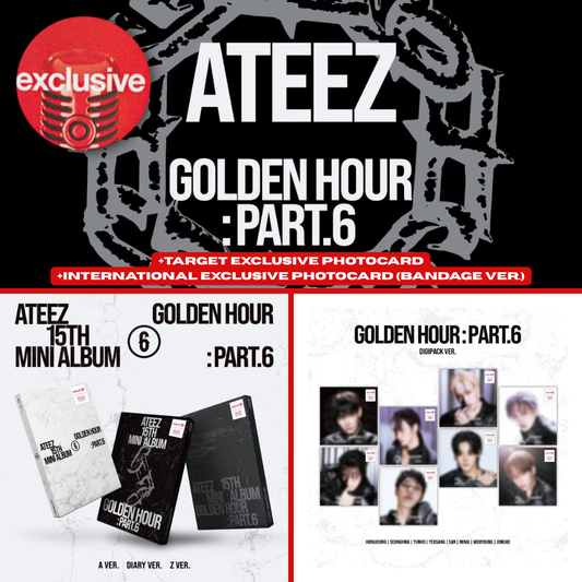 (PREVENTA) ATEEZ - 15TH MINI ALBUM [GOLDEN HOUR : Part.6] (TARGET EXCLUSIVE)