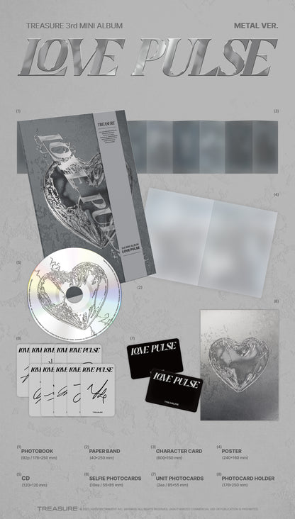 (PREVENTA) TREASURE - 3rd MINI ALBUM [LOVE PULSE] + MAKESTAR GIFT