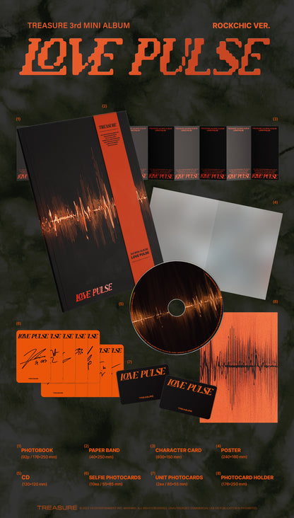 (PREVENTA) TREASURE - 3rd MINI ALBUM [LOVE PULSE] + MAKESTAR GIFT