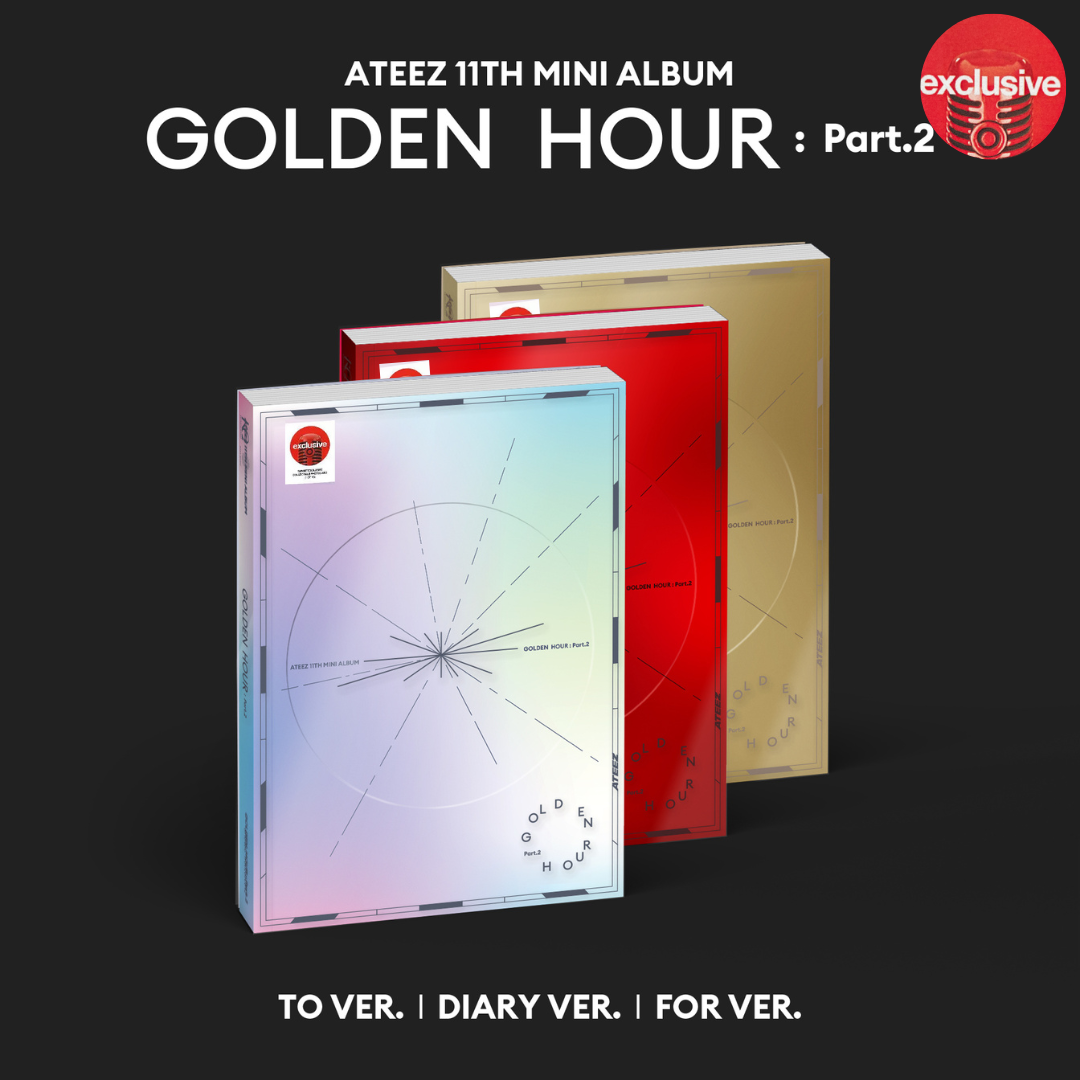 ATEEZ - 11th Mini Album [GOLDEN HOUR : Part.2] (TARGET EXCLUSIVE)