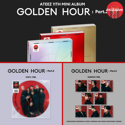ATEEZ - 11th Mini Album [GOLDEN HOUR : Part.2] (TARGET EXCLUSIVE)