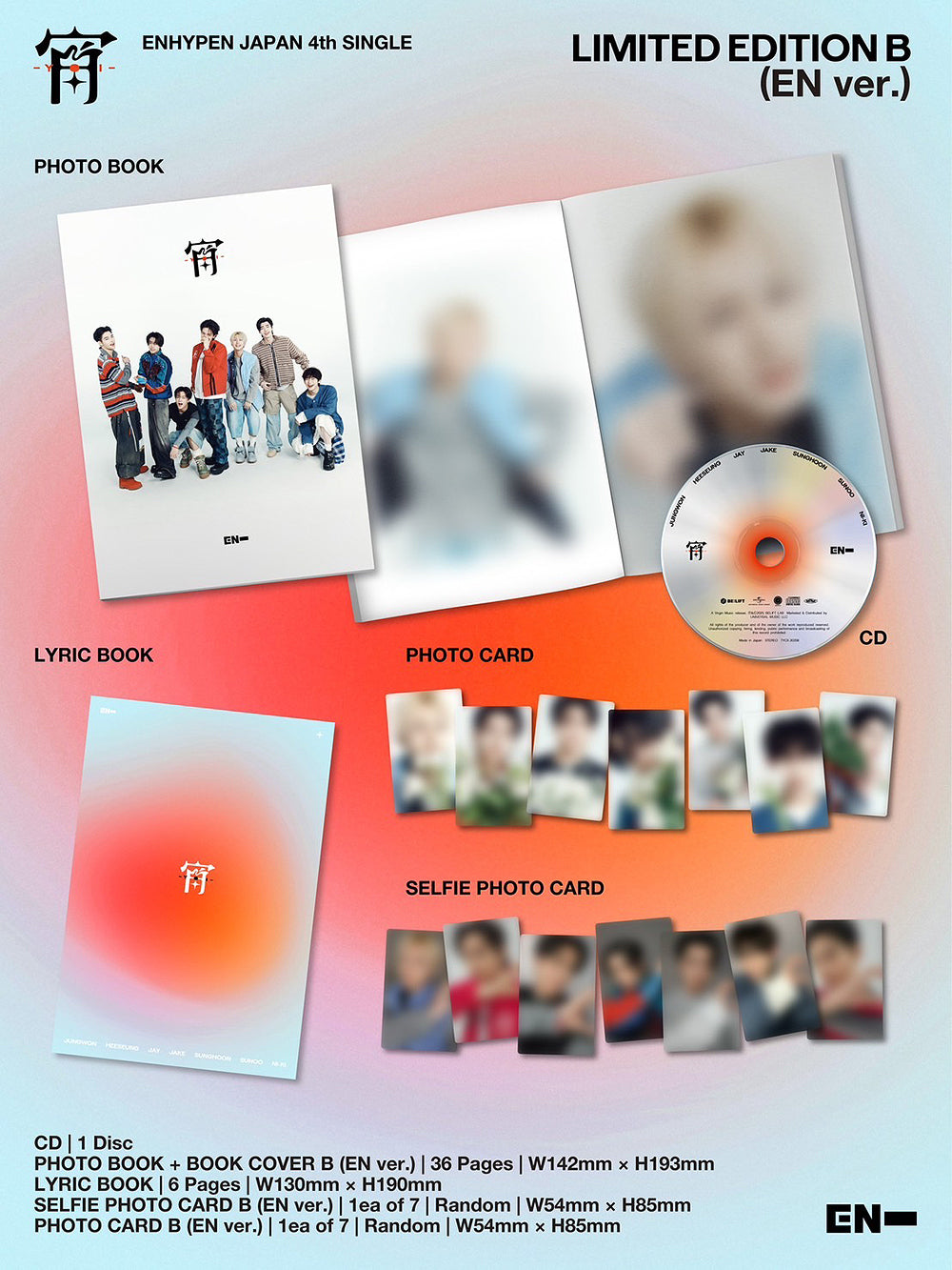 (PREVENTA) ENHYPEN - JAPAN ALBUM - [YOI] + TOWER RECORDS GIFT