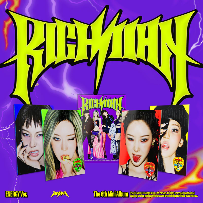 (PREVENTA) AESPA - [Rich Man] The 6th Mini Album ENERGY Ver (SIGNED)