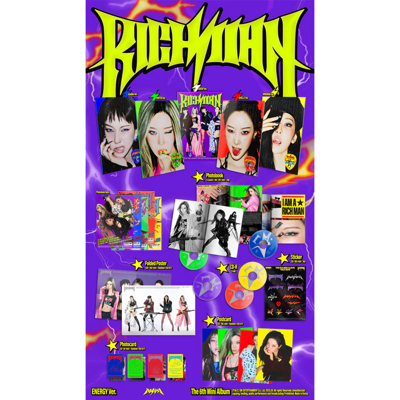 (PREVENTA) AESPA - [Rich Man] The 6th Mini Album ENERGY Ver (SIGNED)