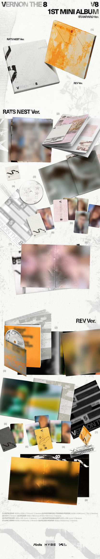 (PREVENTA) V8 (SEVENTEEN) - 1st Mini Album 'V8' (TARGET EXCLUSIVE)