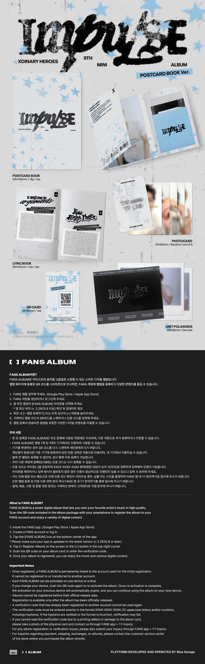 (PREVENTA) Xdinary Heroes - 9th Mini Album [IMPULSE] + FANS SHOP GIFT