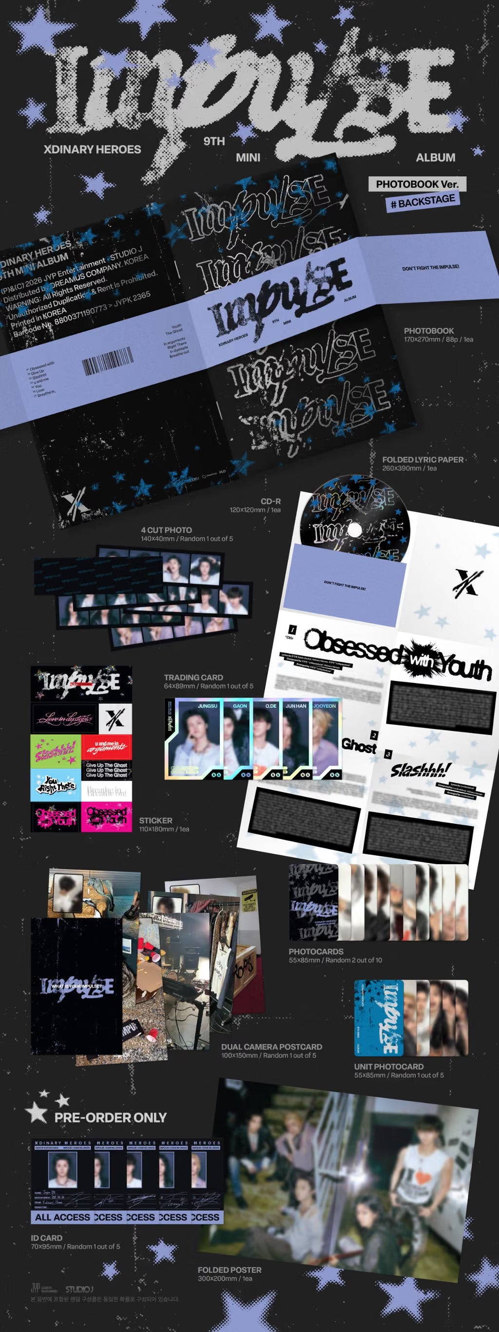 (PREVENTA) Xdinary Heroes - 9th Mini Album [IMPULSE] + FANS SHOP GIFT