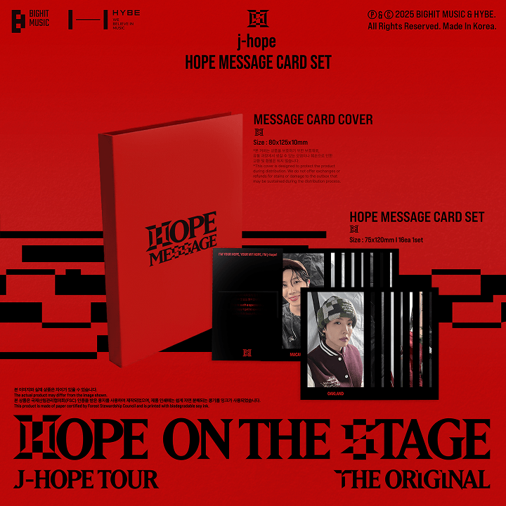 (PREVENTA) J-HOPE - Tour ‘HOPE ON THE STAGE’ The Original + WEVERSE GIFT