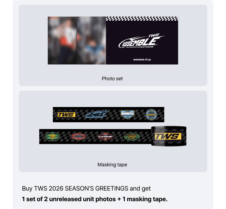 (PREVENTA) TWS - 2026 SEASON'S GREETINGS + WEVERSE GIFT