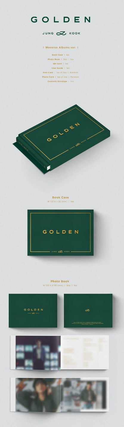 (PREVENTA) BTS JUNG KOOK - GOLDEN 1ST SOLO ALBUM + WEVERSE GIFT - K-POP WORLD (7432424784007)