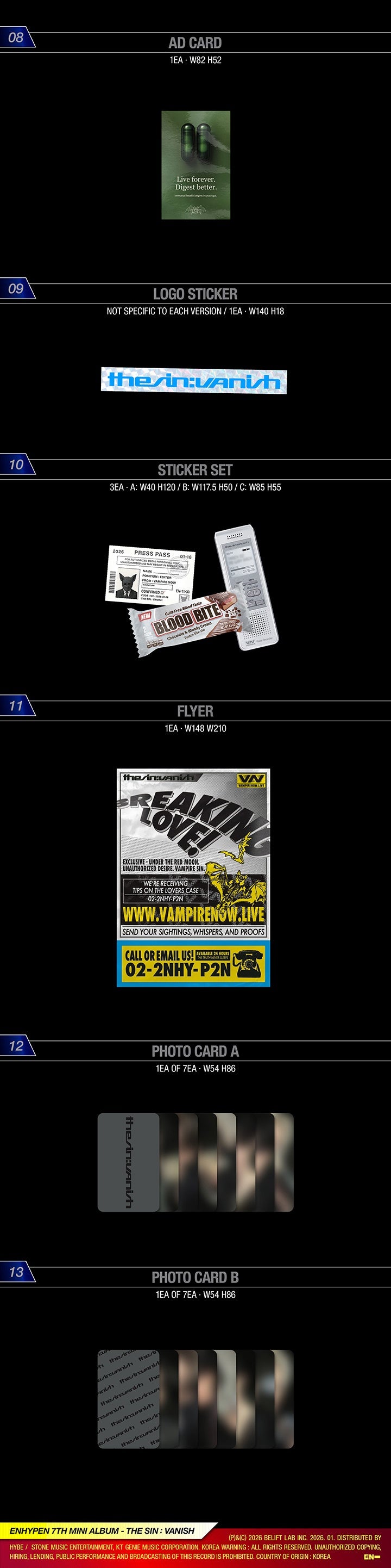 (PREVENTA) ENHYPEN - 7TH MINI ALBUM [THE SIN : VANISH] + TARGET EXCLUSIVE
