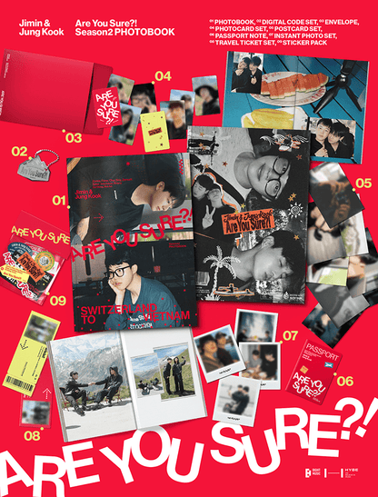 (PREVENTA) JIMIN X JUNG KOOK - Are You Sure?! Season2 PHOTOBOOK