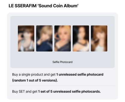 (PREVENTA) LE SSERAFIM - ‘Sound Coin Album’ + WEVERSE GIFT