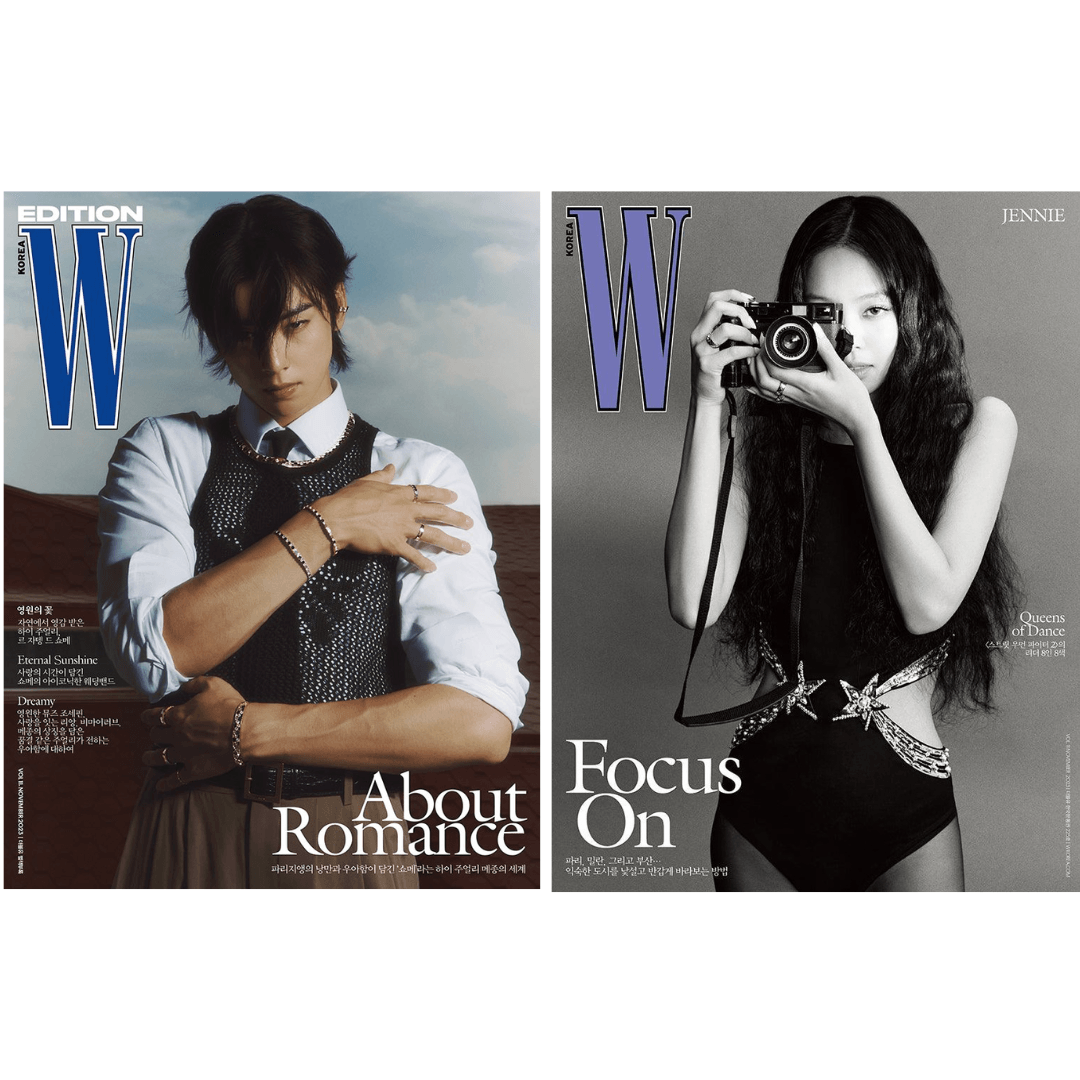 CHA EUN-WOO / BLACKPINK JENNIE W MAGAZINE 2023 VOLUME 11 - K-POP WORLD