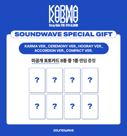 STRAY KIDS - 4th album [KARMA] + SOUNDWAVE GIFT