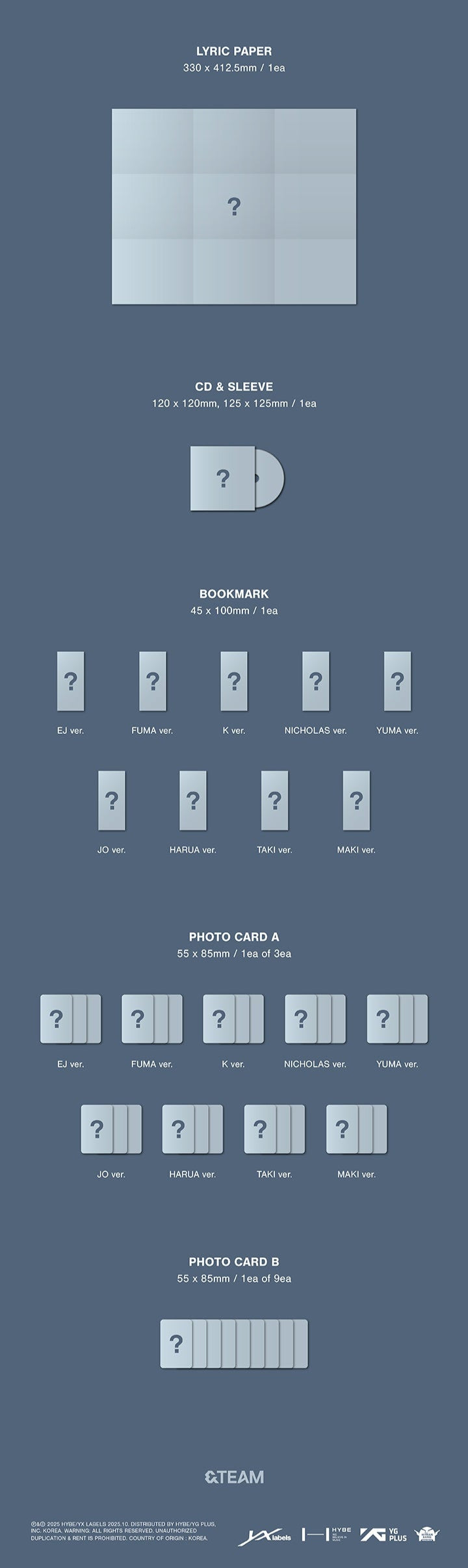(PREVENTA) &TEAM - KR 1st Mini Album 'Back to Life' + WEVERSE GIFT