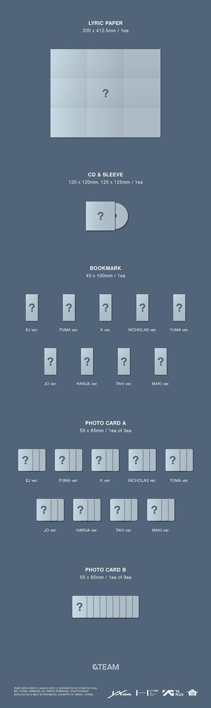 (PREVENTA) &TEAM - KR 1st Mini Album 'Back to Life' + WEVERSE GIFT