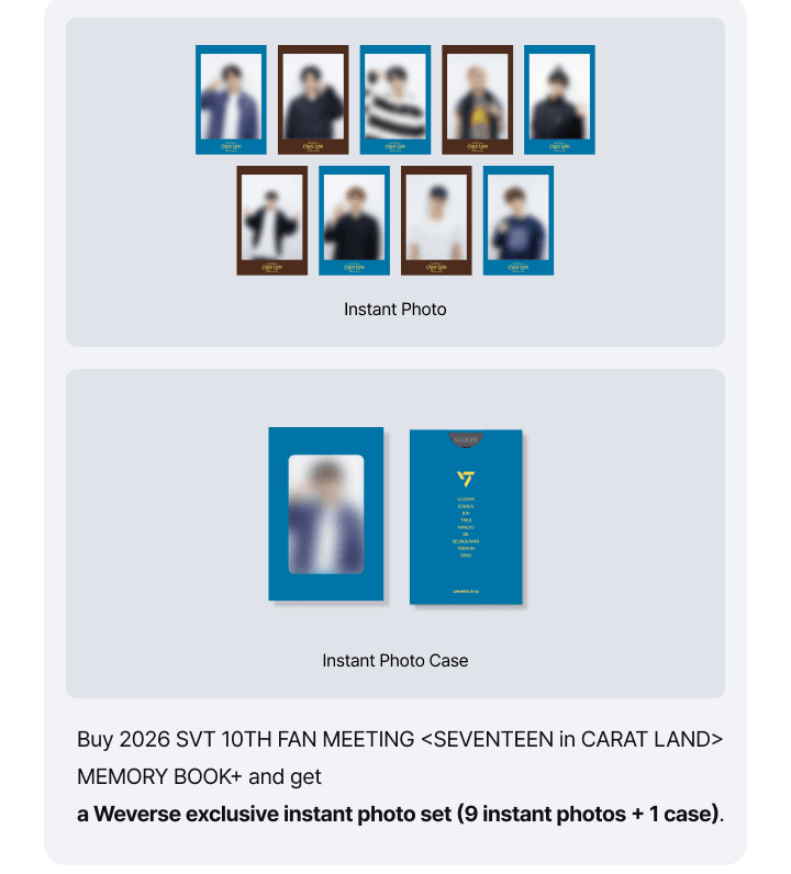 (PREVENTA) SEVENTEEN - 2026 SVT 10TH FAN MEETING [SEVENTEEN in CARAT LAND] + WEVERSE GIFT