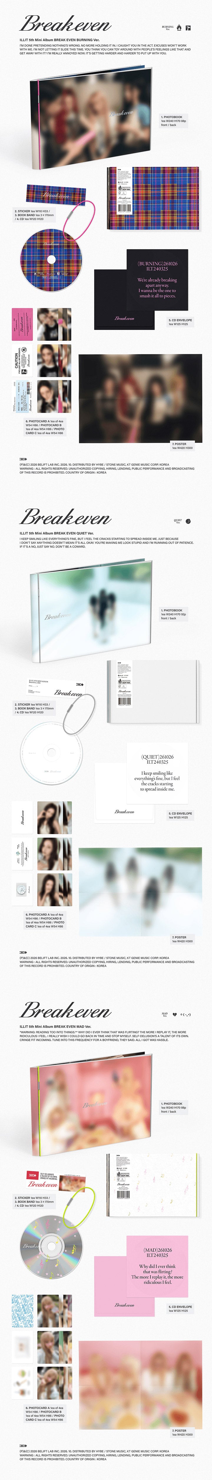 (PREVENTA) ILLIT - 5th Mini Album [BREAK EVEN] (SIGNED EXCLUSIVE)