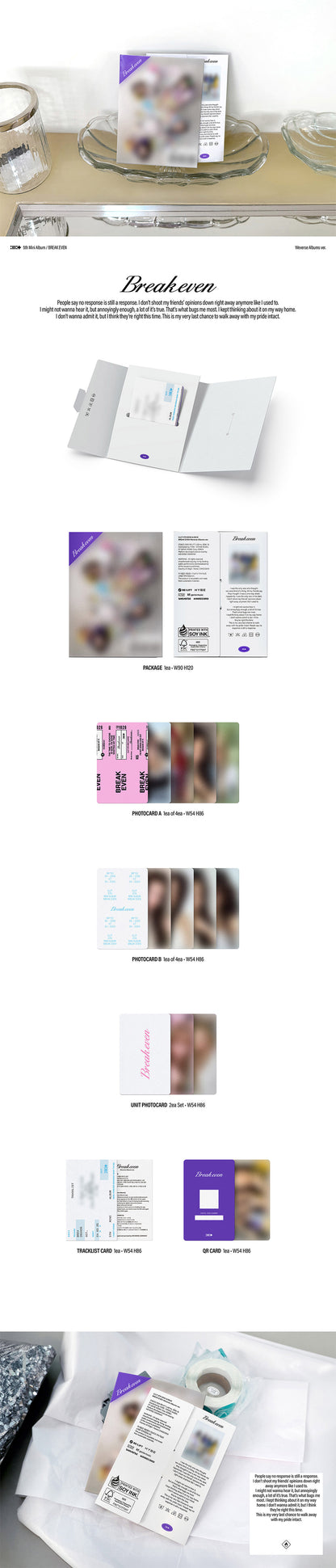 (PREVENTA) ILLIT - 5th Mini Album [BREAK EVEN] + WEVERSE GIFT (EARLY-BIRD)