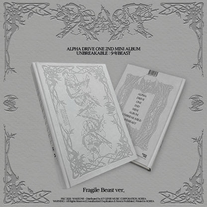 (PREVENTA) ALPHA DRIVE ONE - 2ND ALBUM [UNBREAKABLE : 少年BEAST] + APPLEMUSIC GIFT