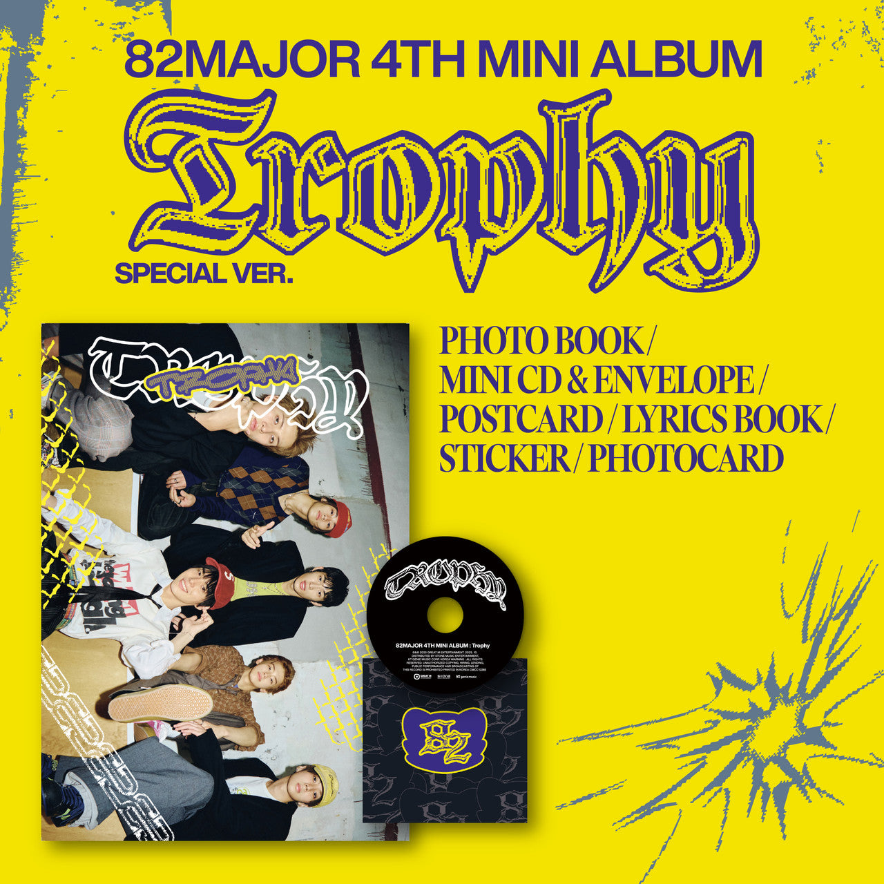 (PREVENTA) 82MAJOR - 4th Mini Album [Trophy] (Special ver.)