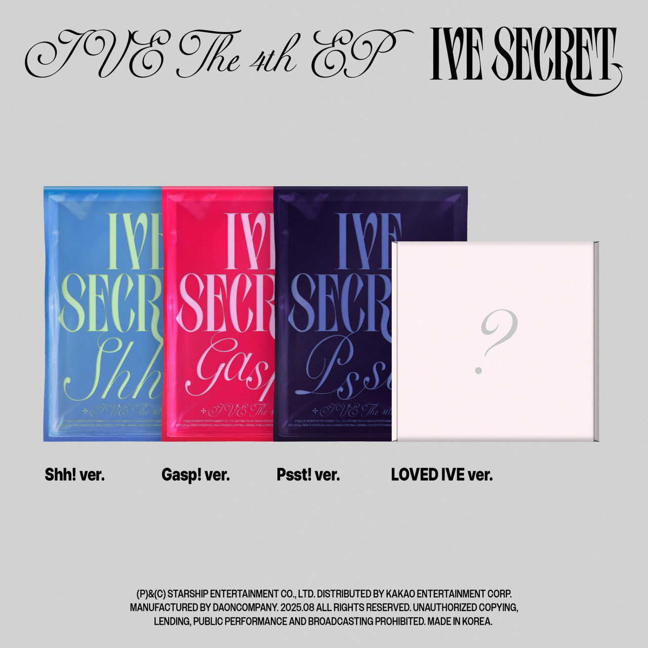 (PREVENTA) IVE - THE 4TH EP [IVE SECRET]